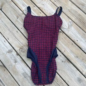 Janzten    Janzten Sport   Plaid One-Piece Swimsuit